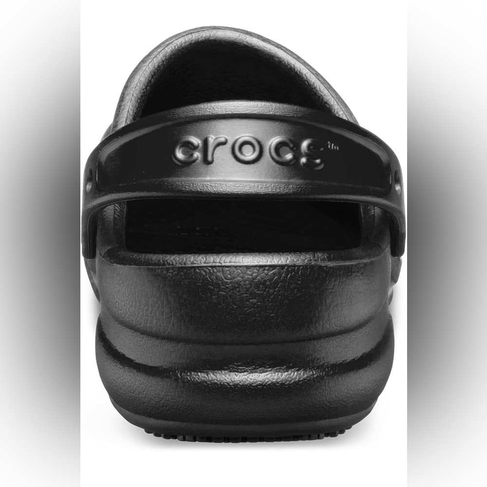 CROCS Black Bistro Style Shoes! LIKE NEW - Picture 3 of 6